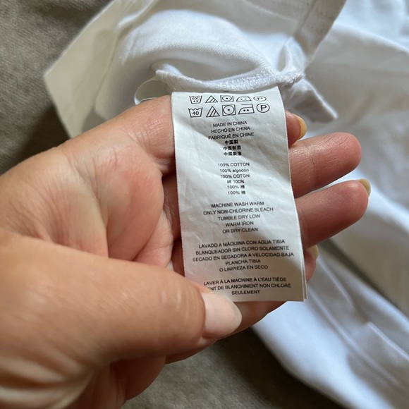 Michael Kors Men’s Gray & White Polo Shirt - Medium - Picture 5 of 7